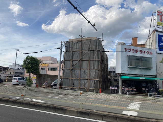 築50年の建物の解体工事　大阪市生野区