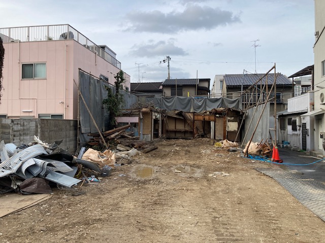 築50年の建物の解体工事　大阪市生野区
