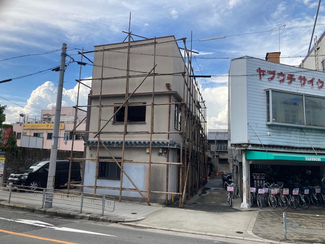 築50年の建物の解体工事　大阪市生野区